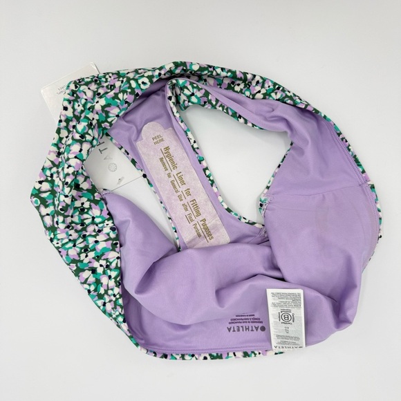 Athleta Bikini Set Triangle A-C Top Clean Full Bottom Camo Flora Gables XL - Picture 15 of 15